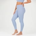 thumbnail image 4 of YITTY Active UltraLuxe High Waisted Leggings for Women, No Front Seam Tummy Control, Buttery Soft, Womens Yoga Pilates Gym, Glacial Blue, S, 25", 4 of 6