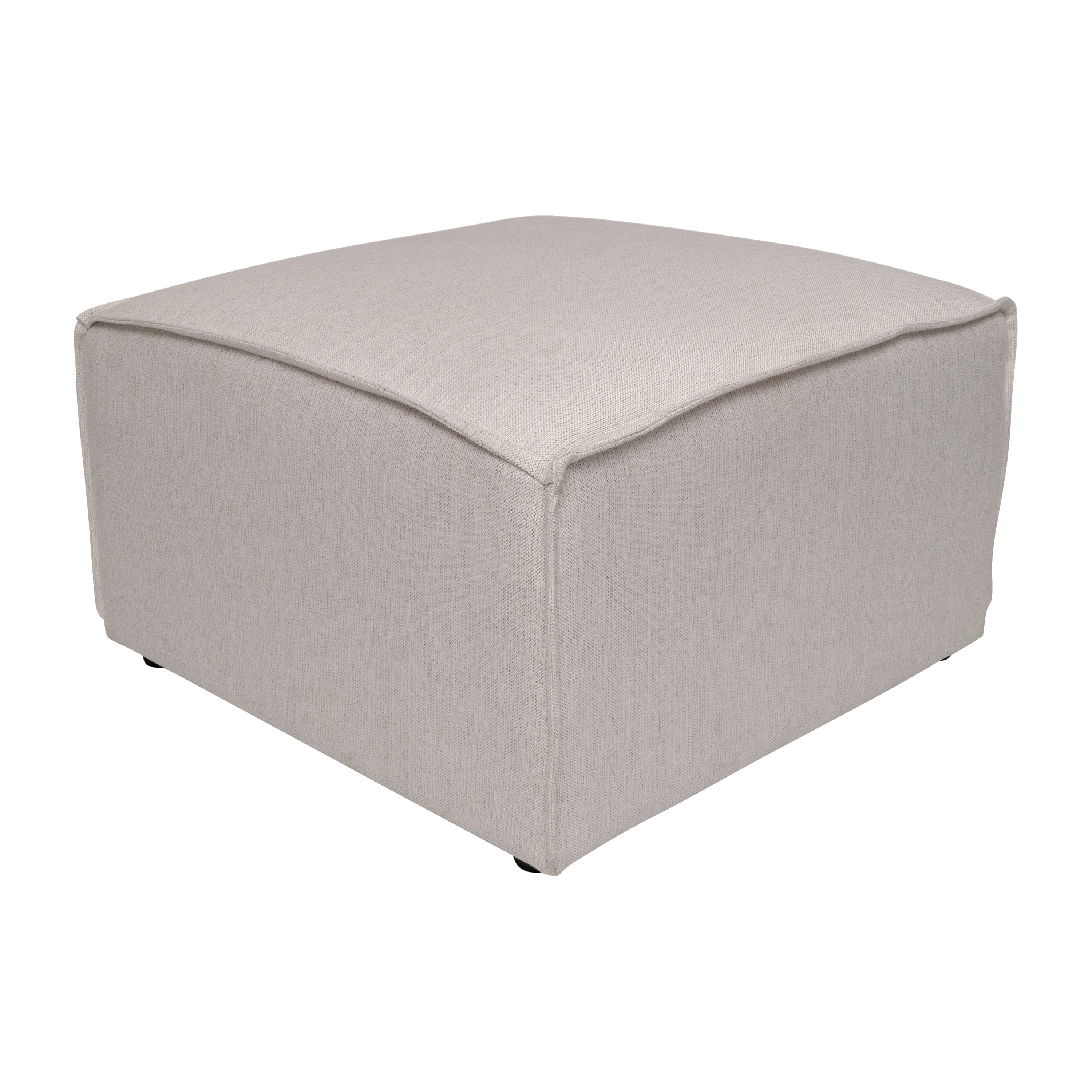 Merrick Lane Modular Ottoman Footrest in Cream