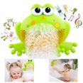 thumbnail image 1 of HengGL Juego de regalo de juguetes de baño para niños, Rana, juguete para niños, juguete de baño para bebé con 12 canciones infantiles, pompas de jabón, juguete de burbujas con pato, regalo a partir, 1 of 7