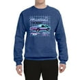 thumbnail image 2 of Ford Mustang GT The Boss Retro Neon Vintage | Mens Cars and Trucks Crewneck Graphic Sweatshirt, Vintage Heather Blue, 2XL, 2 of 4