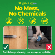 BugZooka! Insect Vacuum For All Ages - No Batteries or Toxic Chemicals, Safe Bug Vacuum with Long Nozzle - 1 Pack