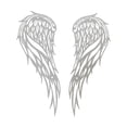 thumbnail image 4 of 1 par de esculturas de pared de metal con forma de ángel para sala de estar y cocina. Single 45cmx17cm, 4 of 9