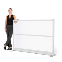 Luxor Translucence Modular Wall Room Divider System - 70" W x 48" H, Freestanding