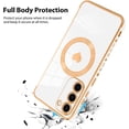 thumbnail image 3 of for Samsung Galaxy S23 Plus 5G Case [Support Magsafe] Love Heart Pattern Magnetic Plating Luxury Elegant Case Camera Protector Soft TPU Shockproof Protective Corner Back Cover -White, 3 of 6