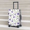 thumbnail image 5 of Yiaed Purple Chicory Print Travel Luggage Cover Suitcase Protector Fits 18-32 Inch Luggage Wheel Covers Patterned Elastic Luggage Anti-scratch（No luggage）-Large, 5 of 5