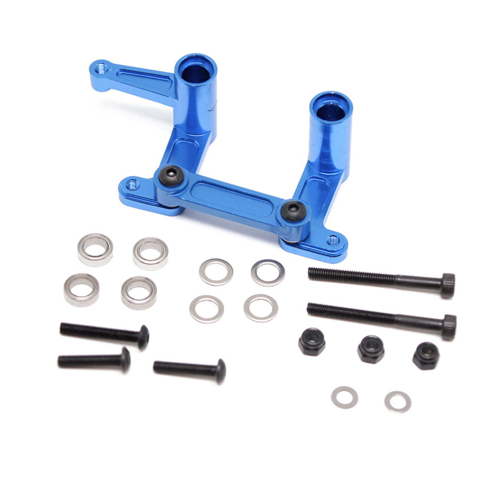 RC 1:10 Alloy Steering Bellcrank Set Blue Replacement for Traxxas Slash 2WD 