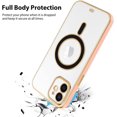 thumbnail image 4 of for iPhone 12 Case Plating Magnetic Crystal [ Support for Magsafe ] Luxury Case Camera Protector Shockproof Protective Anti-Skid Edge Cover Screen Protector Cover Phone Case -Pink, 4 of 11