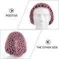 thumbnail image 2 of 2 gorros de red de ganchillo hechos a mano, gorros largos para dormir, gorros de dormir protectores para el cabello (azul rey y rosa, 1 pieza de cada color), 2 of 6