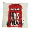 thumbnail image 2 of Phone Booth | London | Pillow Cover | Throw Pillow | Home Decor | Gift Idea | Happy Birthday | Gifts for Travelers | Creative Memories, 2 of 2
