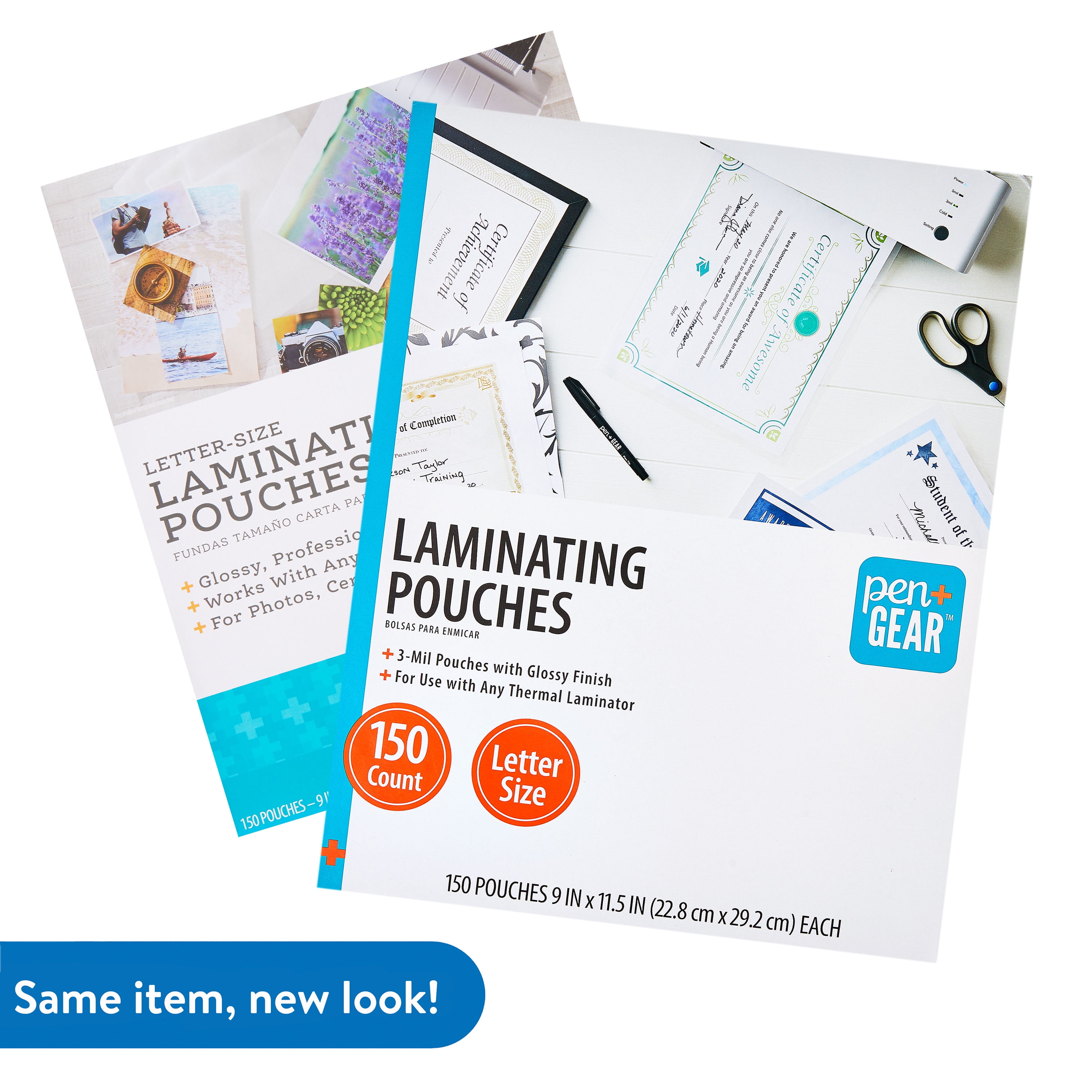 Pen + Gear Laminating Pouches, 8.5" x 11", Letter Size Sheets, 3 Mil, 150 Count