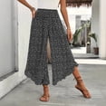 thumbnail image 2 of Levmjia Women's High Waisted Polka Dot Print Wide Leg Pants Flowy Casual Loose Fit Trousers with Pockets Summer Beach Pants, 2 of 5