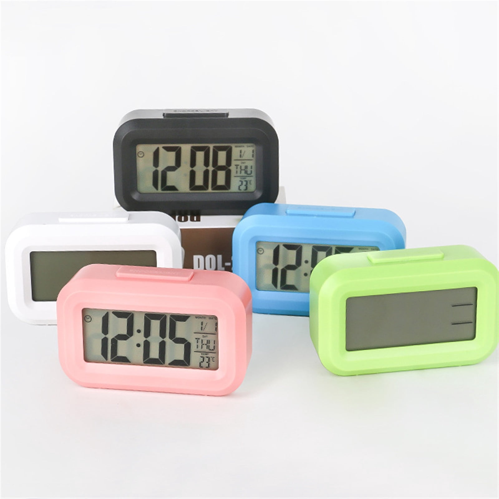 Snooze Mute Calendar Desktop Electronic Backlight Table Clocks Desktop Clock Digital Alarm Desk Clock Backlight