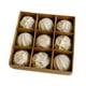 thumbnail image 4 of 9 piezas de pequeños colgantes navideños, adornos decorativos navideños, bolas navideñas colgantes para oro rosa, 4 of 9