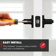 thumbnail image 2 of Kwikset Casey Square Passage Lever Doorknob Matte Black, 2 of 9