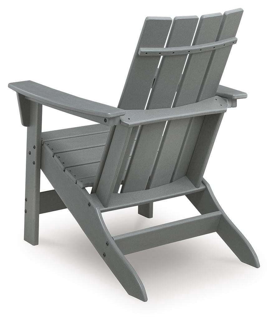 Signature Design by Ashley Lone View Bay Adirondack Chair, Outdoor Patio Chair, Gray MEGA-TUFF™ HDPE