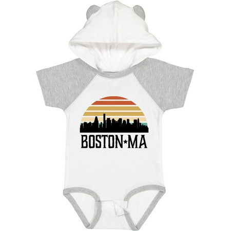 

Inktastic Boston Massachusetts Skyline Sunset Gift Baby Boy or Baby Girl Bodysuit