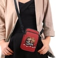 thumbnail image 4 of HELLHERO Lightweight Crossbody Bag Men, Women Flame Wolf Polyester Daily Use 4.33"x1.97"x7.09" Adjustable Strap, 4 of 7