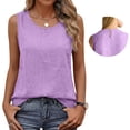 thumbnail image 5 of Linen Tank Tops for Women Cute Flowy Tops Dressy Tanks Linen Camisole Boho Tops for Women Cotton Camisole Tops Ladies Tank Tops Cotton Spaghetti Strap Tank Top, 5 of 9