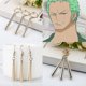 thumbnail image 3 of Japanese Anime One Piece Theme Roronoa Zoro Earrings Cartoon Jewelry, 3 of 3