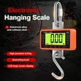 thumbnail image 2 of Balance Numérique Robuste 500kg avec Grand Écran LCD Rétroéclairé, 3 Modes d'Unité (kg/lb/N), Crochet en Acier Haute Résistance & Coque en Alliage d'Aluminium, Orange - Batterie Non Incluse, Idéale pour l'Industriel, 2 of 7