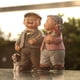 thumbnail image 5 of EeaseMX figura de pareja de ancianos de resina, decoración de mesa para padres y abuelos, regalo de aniversario., 5 of 8
