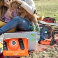 thumbnail image 6 of Portable Camping Fan with LED Light X25/X50 Cordless Fan Rechargeable ABS Orange Strong Air Blowing USB Charging Outdoor Light, 6 of 20