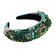 thumbnail image 1 of Diadema Sunnimix banda de pelo de las mujeres Cristal barroco verde, 1 of 7