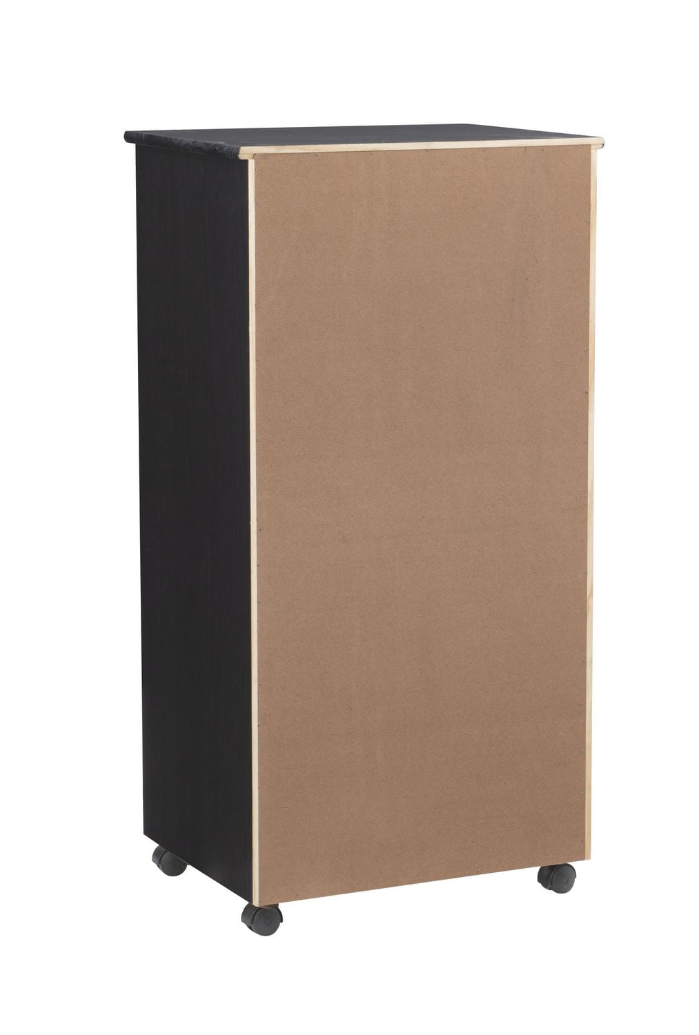 Chariot de rangement roulant Craydon à huit tiroirs, noir