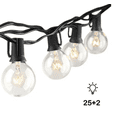 thumbnail image 1 of Guirnalda De Luces 25 Focos De Exterior Vintage Impermeable Lumind OD98, 1 of 3