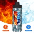 thumbnail image 5 of Pofeuu Forest Rabbit Print 18oz Sports Insulated Kettle Stainless Steel Vacuum Water Bottle Leakproof Sport Flask, 5 of 7