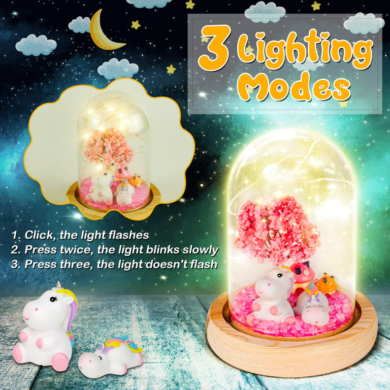 Dream Fun Gifts for Kids Girls 8 9 10 11 12 Year Old, Unicorn Crafts Toys  for Teens Girl Age 4 5 6 7 Kid Birthday Presents Art Craft Night Light Kits