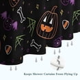 thumbnail image 6 of Halloween Pumpkins Skulls and Bats Shower Curtain 72"x72" ,Bathroom Decorative Shower Curtains Set with 12 Hooks,Modern Waterproof Washable Shower Curtain, 6 of 6