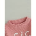 thumbnail image 6 of Bagilaanoe Newborn Baby Girl Knit Romper Sweater Long Sleeve Bodysuits Letter Embroidery Pullover 3M 6M 9M 12M 24M Infant Warm Jumpers Tops Fall Loose Knitwear, 6 of 8
