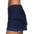 thumbnail image 6 of UKAP Women High Waist Swim Skirt Bikini Swimsuit Bottom Layers Ruffle Bathing Suit Swim Shorts Summer Solid Color Beachwear, 6 of 7