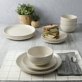 thumbnail image 5 of Better Homes & Gardens Zuri Matte 12-Piece Dinnerware Set, Cream, 5 of 7