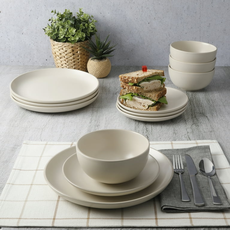 Better Homes & Gardens Zuri Matte 12-Piece Dinnerware Set