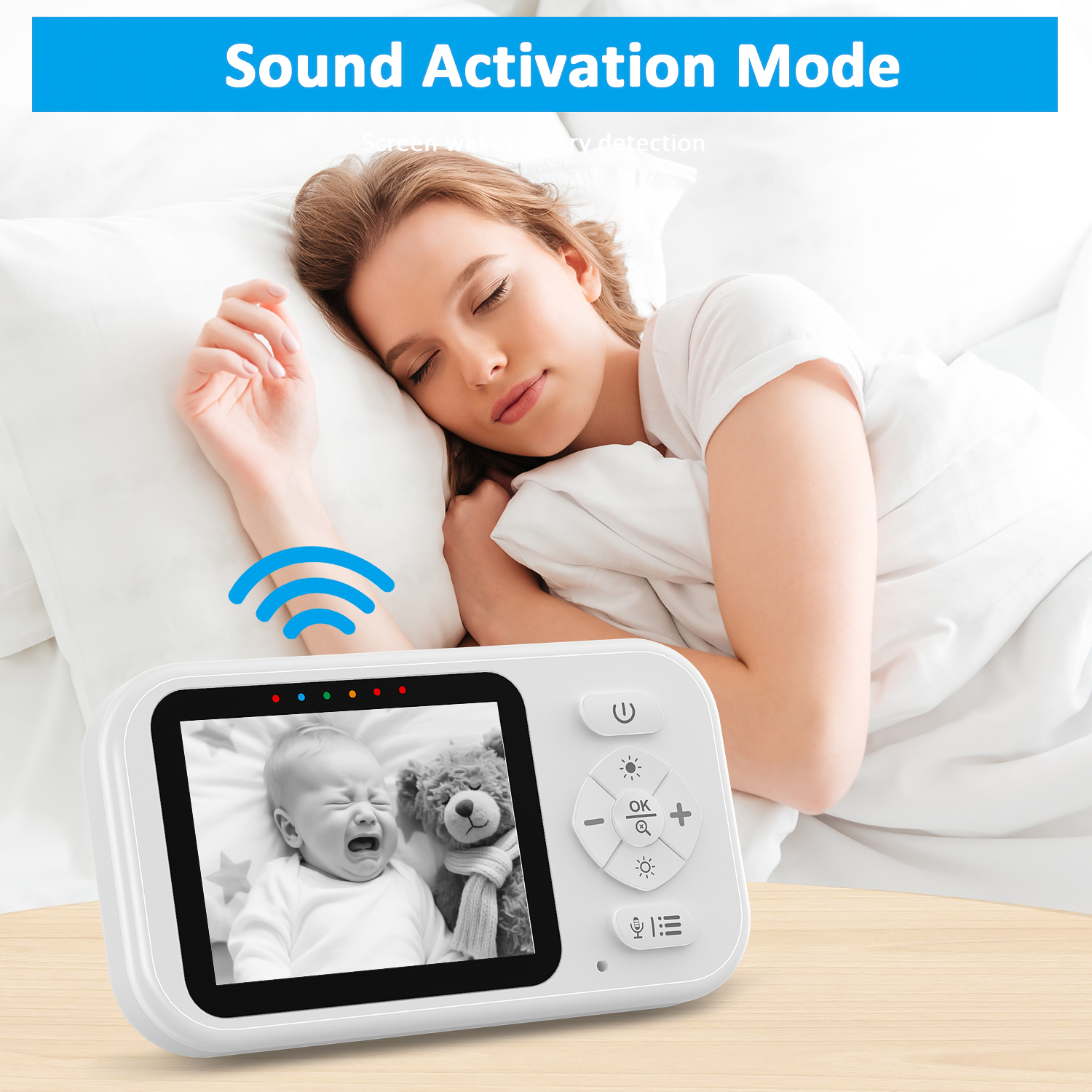Askmuse 2.8" Portable Baby Monitor with Night Vision photo 6