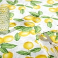 thumbnail image 5 of Martha Stewart Lots of Lemons Fabric Tablecloth Single Pack, White/Yellow, 60"x102", 5 of 6