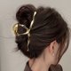 thumbnail image 4 of Whaline Pinza para el cabello Whaline Pinzas de garra retorcidas Abrazaderas Ondulada Gran aleación Captura de cabello Color puro Accesorios de peinado Oro, 4 of 5