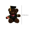thumbnail image 3 of ​14in PhD Graduation Bear Plush - Cap, Gown & Scroll Stuffed Animal, Embroidered Academic Gift Set w/ Glasses (Gift Box)​​ Pink, 3 of 8