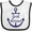 White and Black, variant on Inktastic Just Arrived Nautical Anchor Boys or Girls Baby Bib