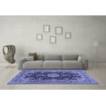 thumbnail image 3 of Ahgly Company Indoor Rectangle Medallion Blue Traditional Area Rugs, 2' x 4', 3 of 4