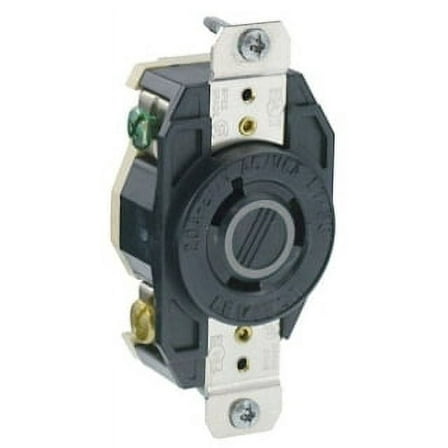 Leviton 2330 NEMA L7-20R Single Locking Receptacle 20A, 277V, 2P, 3W