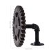 thumbnail image 2 of IDEANATEGRATE Repisa De Pared De Hierro Negro Con Estilo Vintage Y Tubo Industrial Para Y Cocina, 2 of 7
