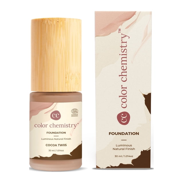 Color Chemistry Organic Foundation, 30 ml | Juicy Chemistry (Cocoa TW05)