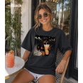 thumbnail image 2 of Cool Dog Drinking Iced Coffee Streetwear Graphic Tee . Cute Rottie Mom Gift . Retro Pet Lover Apparel, 2 of 6