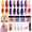 Glitter Pink, variant on Azurebeauty Dip Powder Nail Kit Starter, All Season Nude Skin Glitter 4 Colors Dipping Powder Liquid Set Recycling Tray with Base & Top Coat Activator for French Nail Art Manicure Salon DIY at Home.