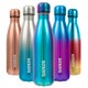thumbnail image 1 of BJPKPK Botellas de agua aisladas -17oz/500ml -Botellas de agua de acero inoxidable Botellas de agua deportivas Mantienen el frío durante 24 horas y el calor durante 12 horas Púrpura brillante, 1 of 1