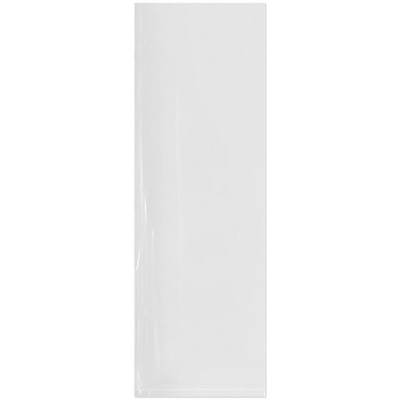 Plymor 8" x 24" (Pack of 100), 2 Mil Flat Open Clear Plastic Poly Bags
