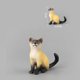 thumbnail image 1 of Figura de acción de gatos para niños, modelo de simulación de gatito, adornos, animales realistas, muñeca, regalos, decoración de mesa, 1 of 4